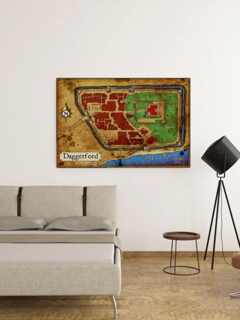Daggerford Fantasy Art Print from Elven Tower Cartography