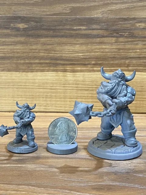 Alternative view of Doli The Smasher — Clan Oakentap Dwarf Miniature