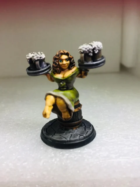 Alternative view of Dorella Breakheart — Clan Oakentap Dwarf Miniature