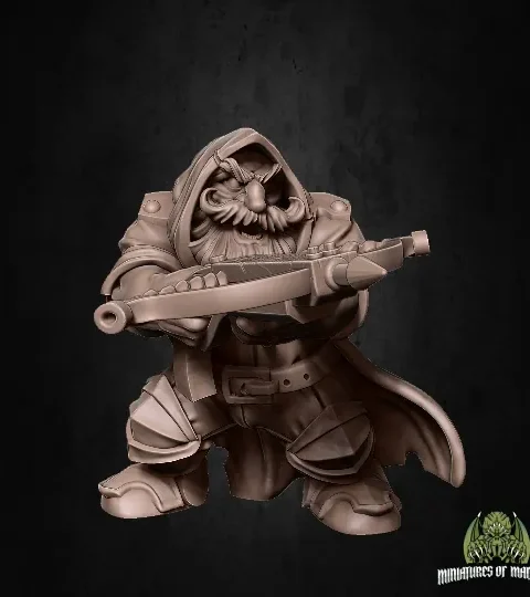 Alternative view of Dorn Zagdek — Clan Oakentap Dwarf Miniature