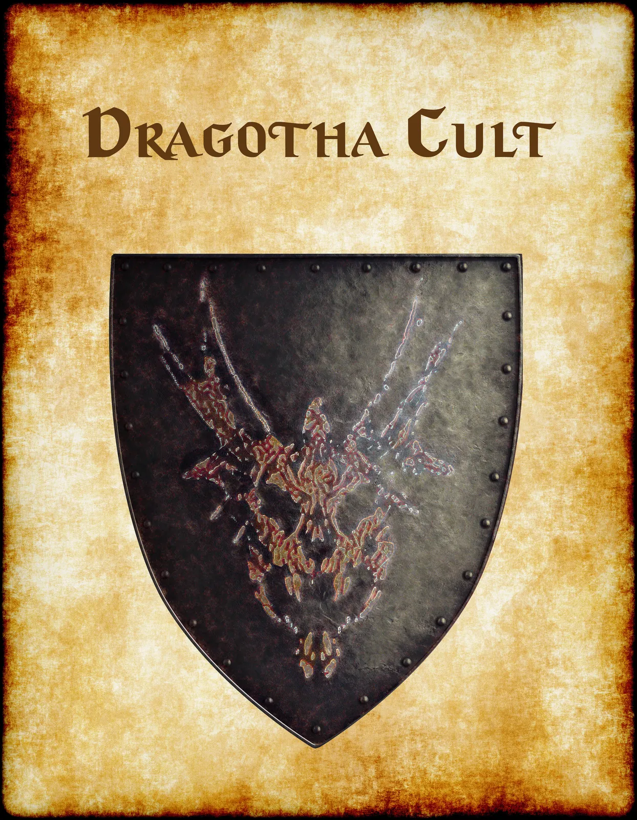 Dragotha Cult Aged Canvas Art Print from Anna Meyer - Image 2