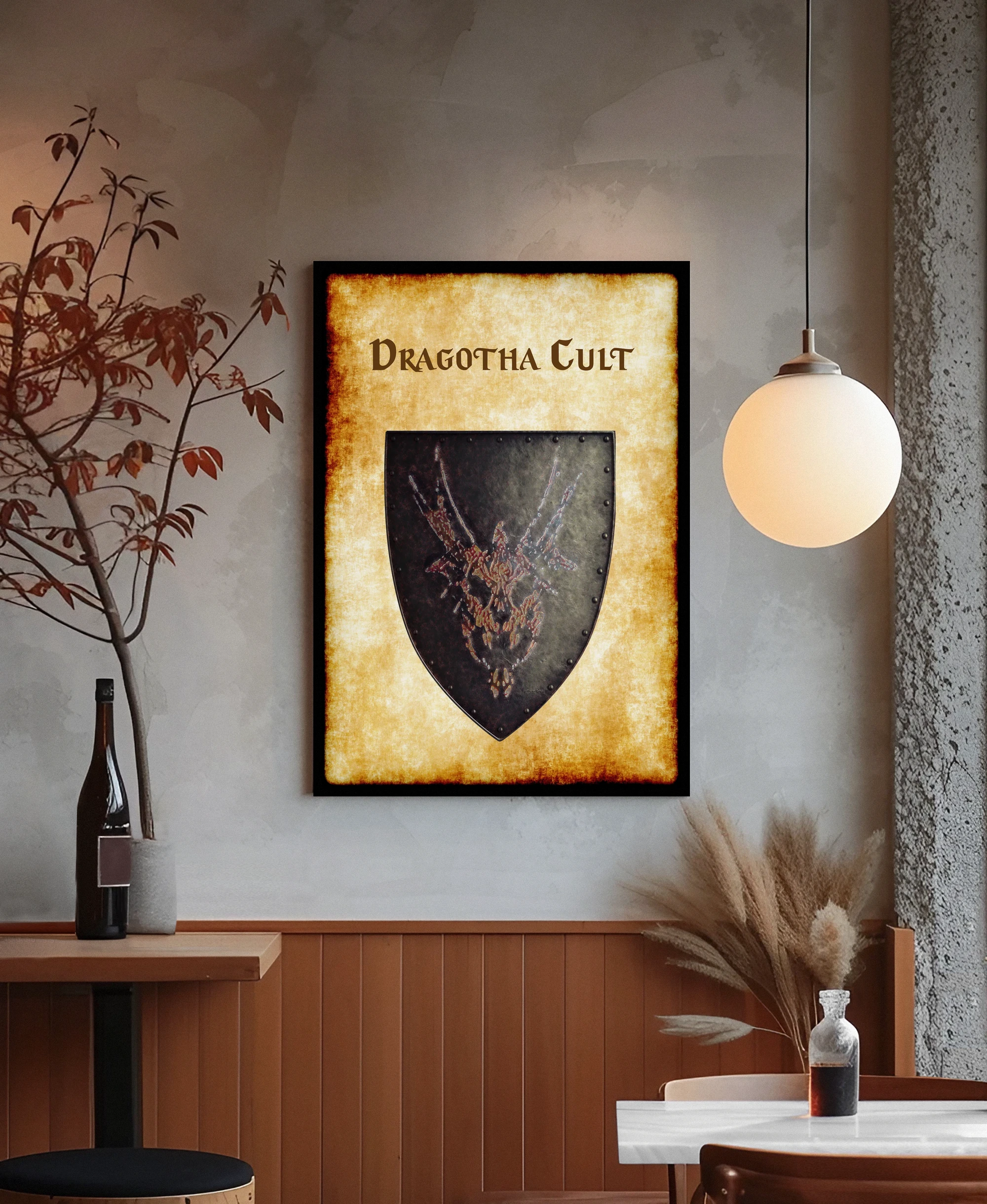 Dragotha Cult Aged Canvas Art Print from Anna Meyer - Image 3