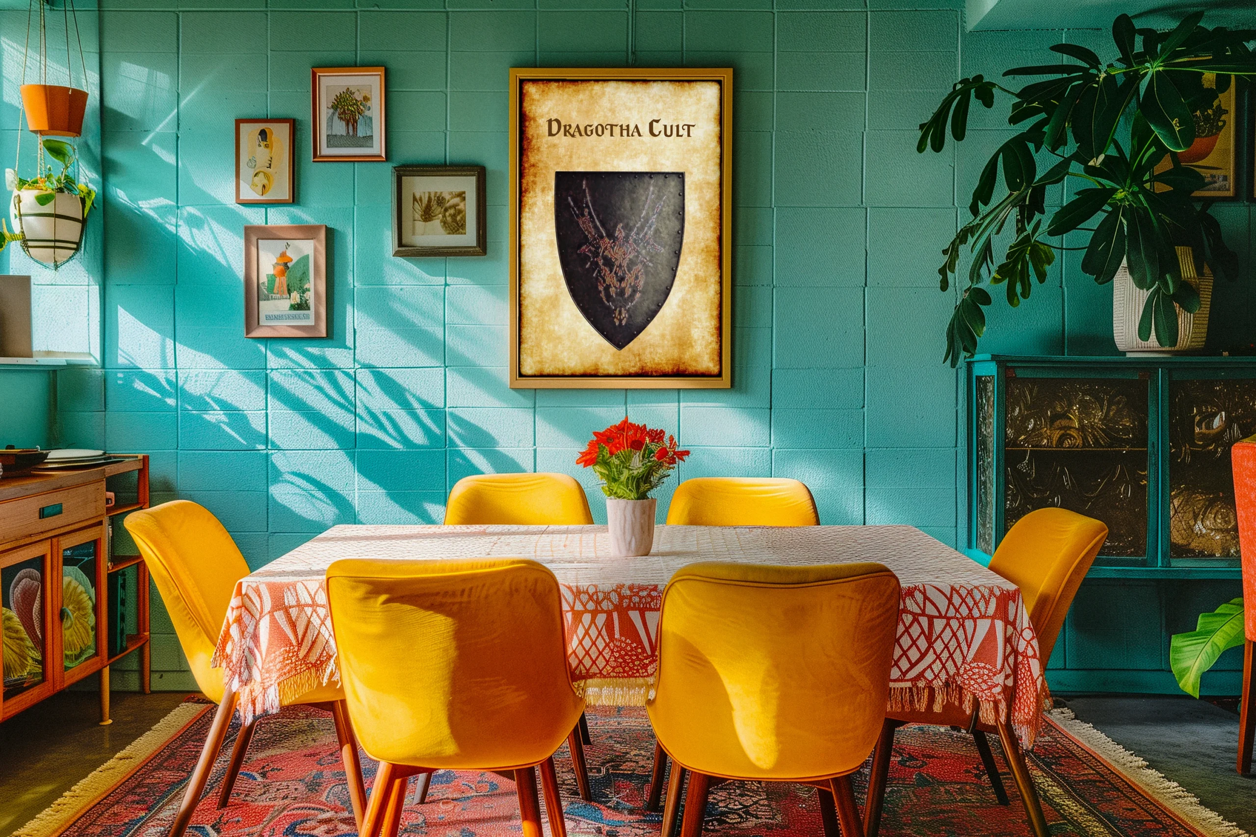 Dragotha Cult Aged Canvas Art Print from Anna Meyer