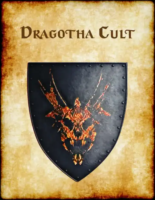 Dragotha Cult Heraldry - Anna Meyer Greyhawk Fantasy Art