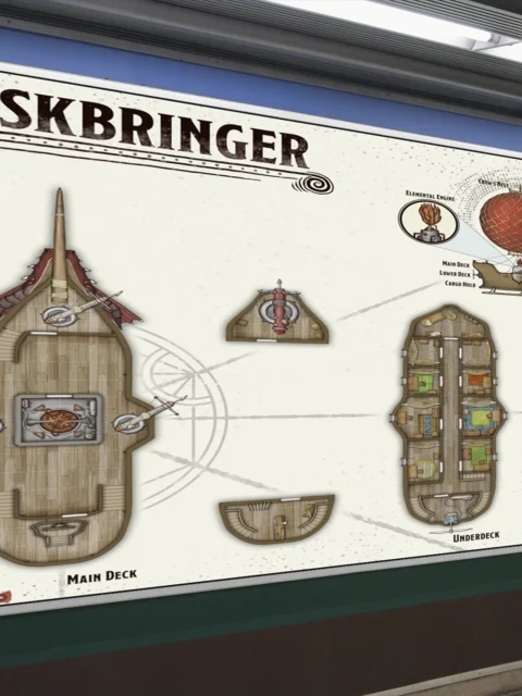 Duskbringer Fantasy Canvas Artwork from Elven Tower Cartography