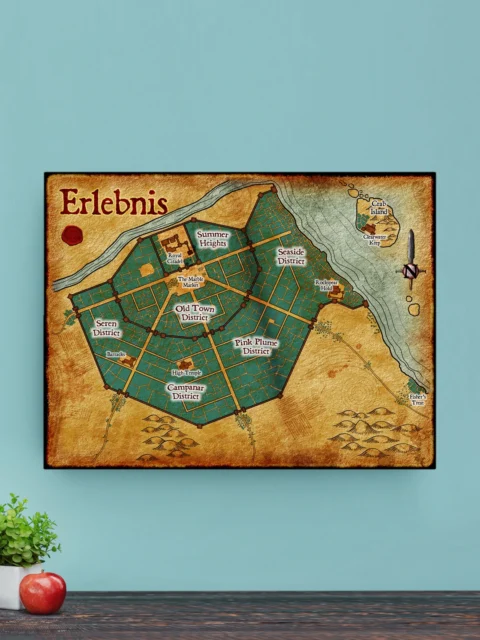 Erlebnis Canvas Print from Elven Tower Cartography