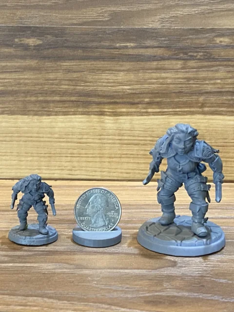 Alternative view of Felin Fastep — Clan Oakentap Dwarf Miniature