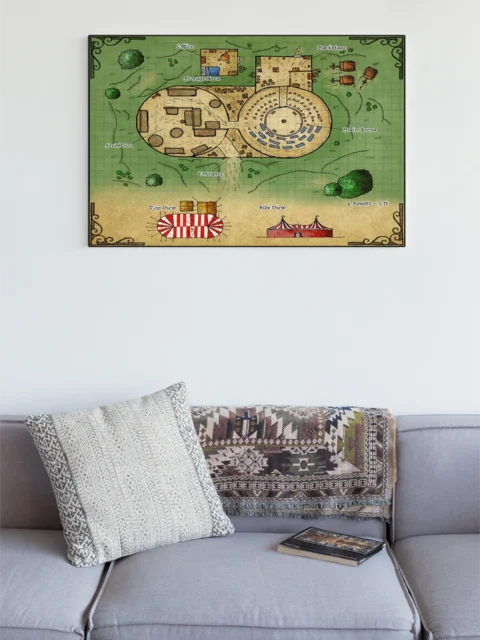 Freak Show Gallery Canvas Print from Elven Tower Cartography