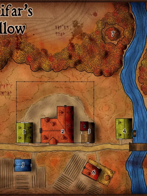 Galifar S Hollow Fantasy Canvas Artwork from Elven Tower Cartography