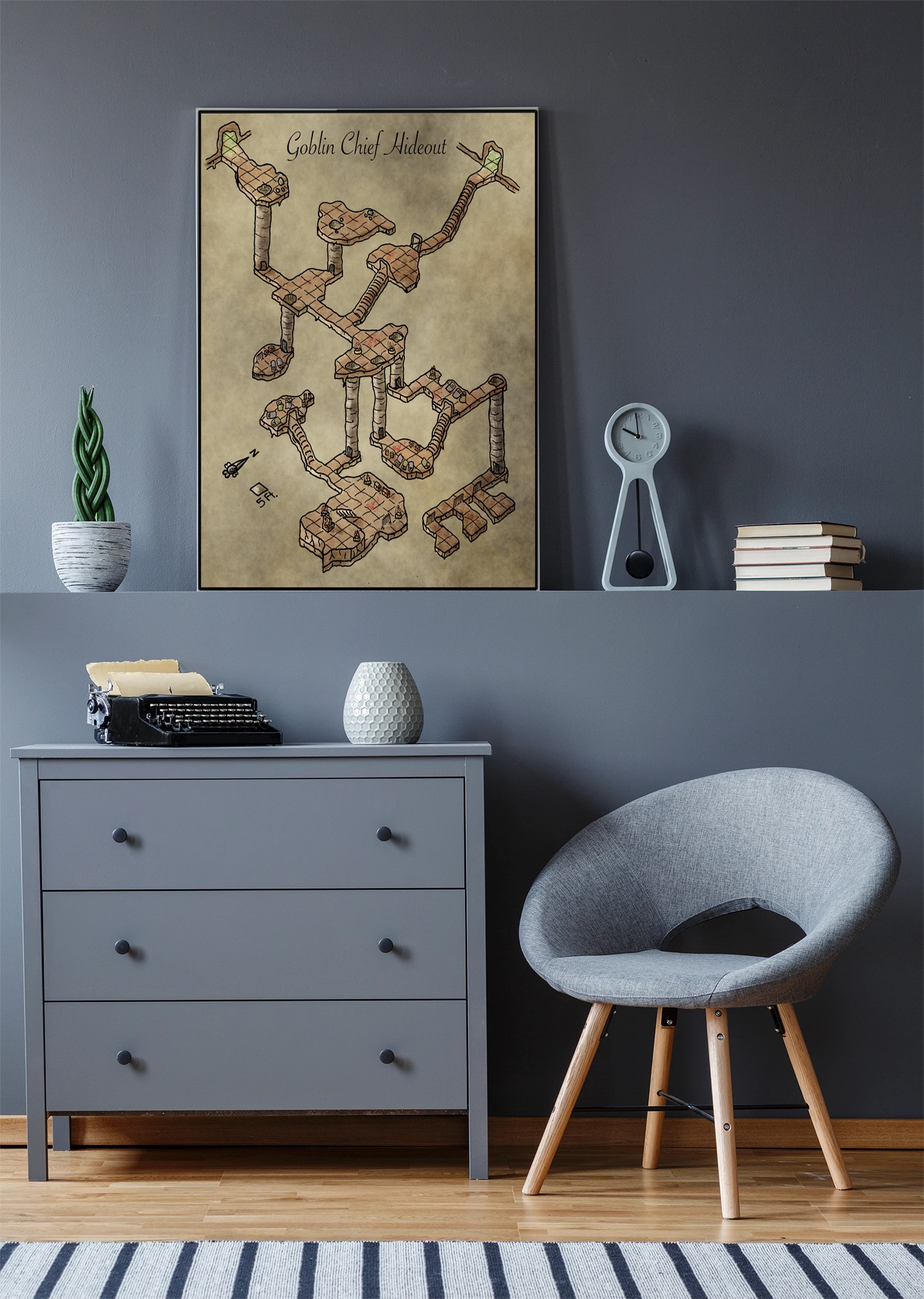 Goblin Chief Hideout Canvas Art Print from Elven Tower Cartography - Image 5