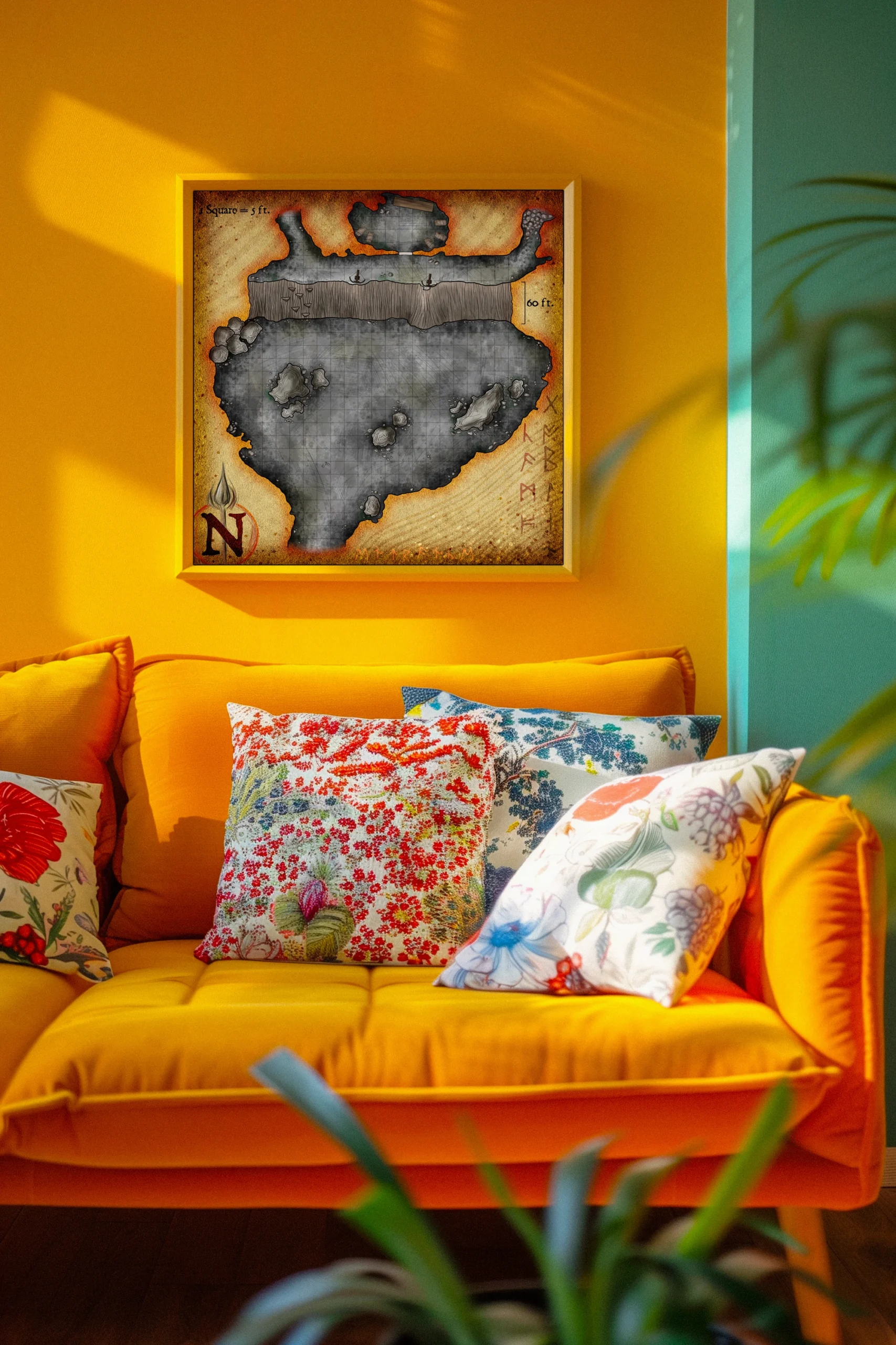 Goblin Lair No Labels Fantasy Art Print from Elven Tower Cartography - Image 4