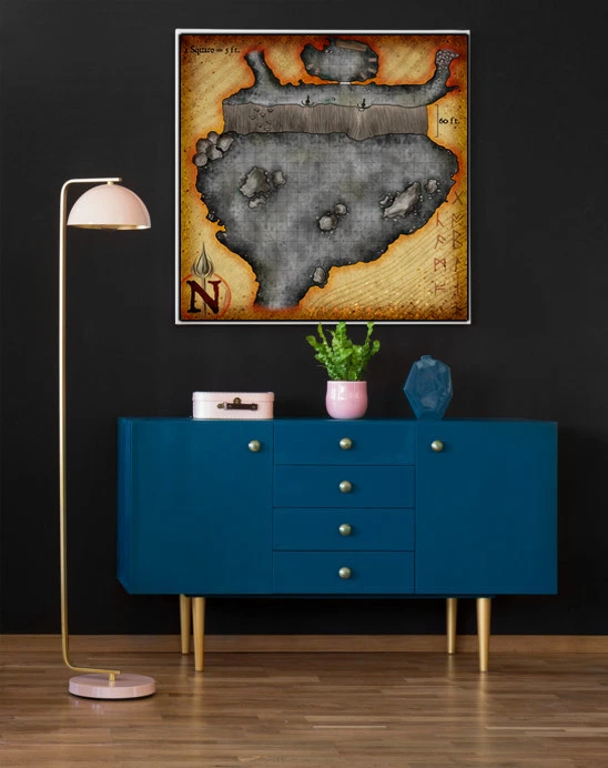 Goblin Lair No Labels Fantasy Art Print from Elven Tower Cartography - Image 5