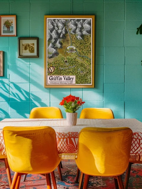 Griffin Valley Canvas Print from Elven Tower Cartography