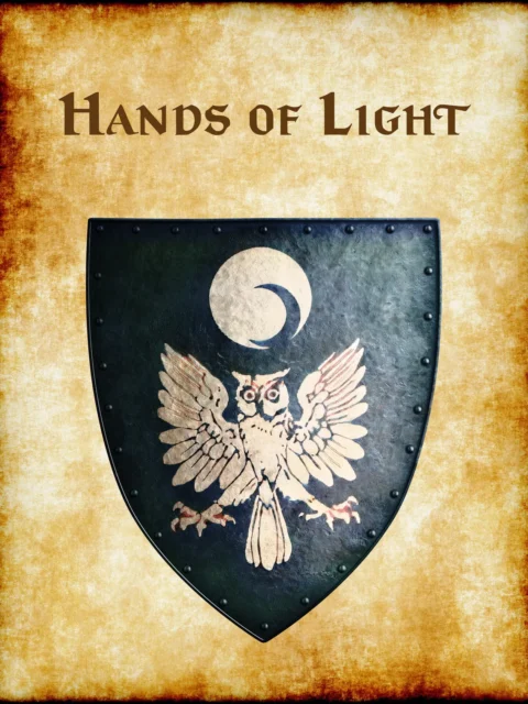 Alternative view of Hands Of Light Fantasy Art Print from Anna Meyer