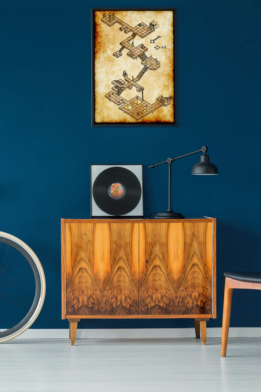 Hidden Temple Canvas Print from Elven Tower Cartography - Image 5