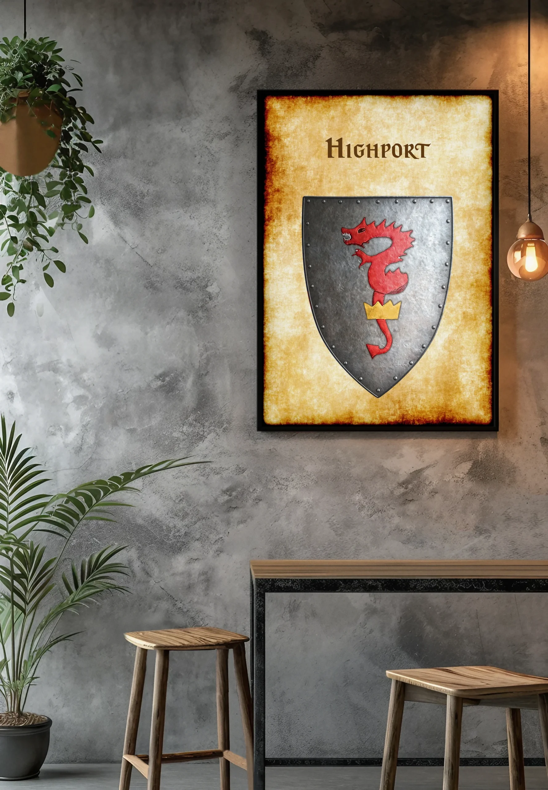 Highport Fantasy Canvas Artwork from Anna Meyer
