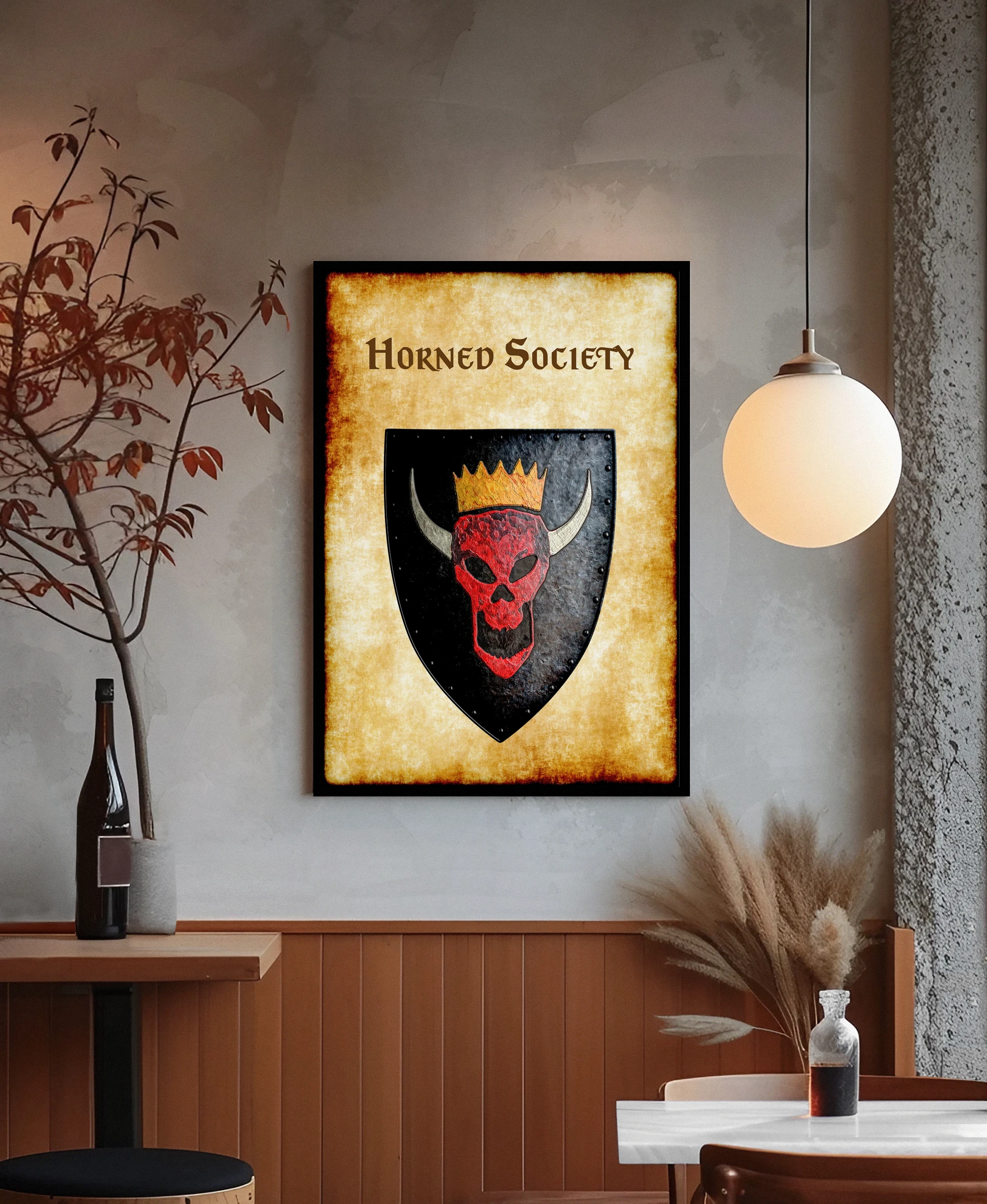 Horned Society Canvas Wall Art from Anna Meyer