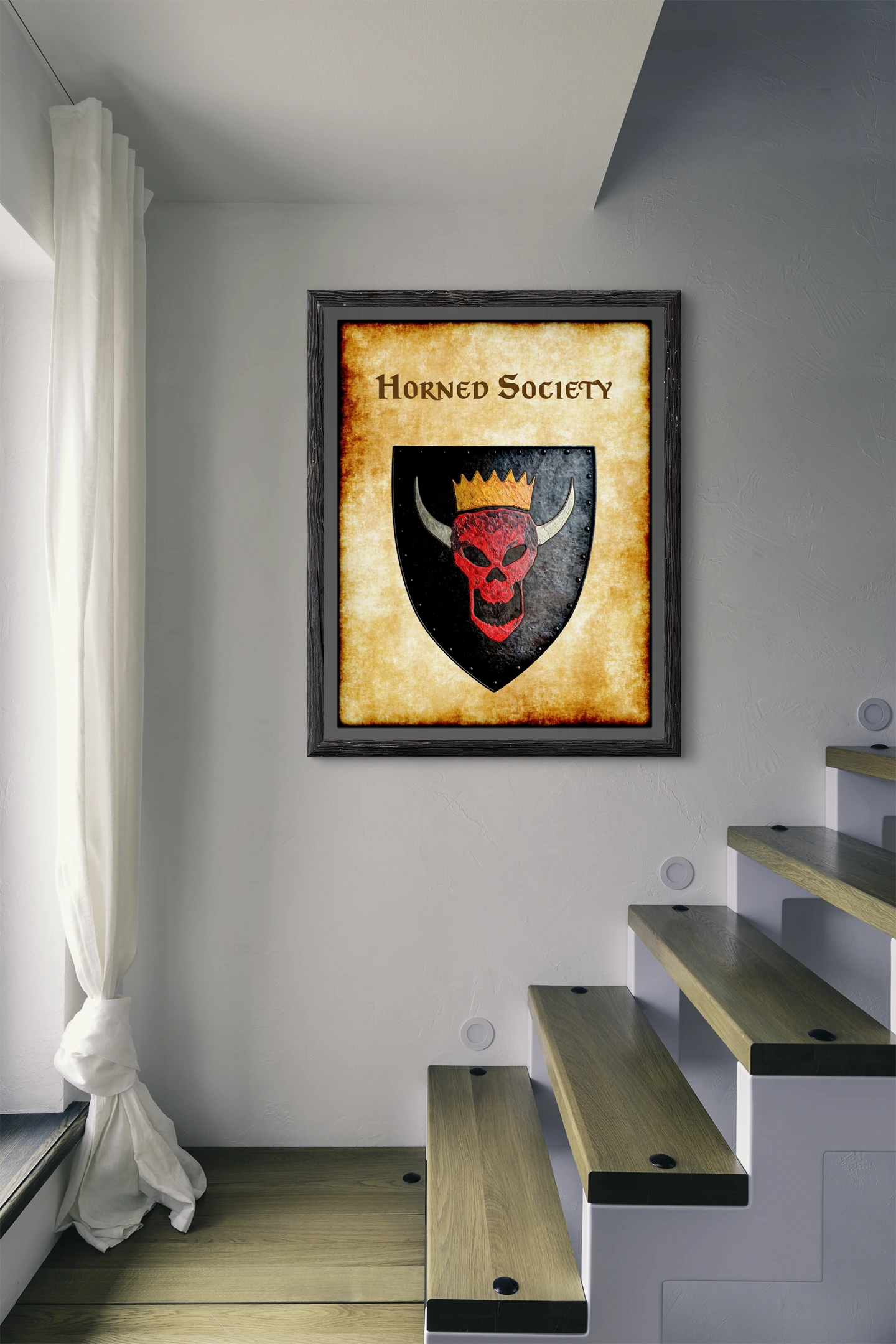 Horned Society Canvas Wall Art from Anna Meyer - Image 3