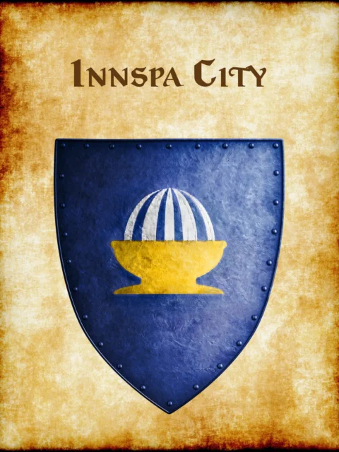Alternative view of Innspa City Fantasy Art Print from Anna Meyer