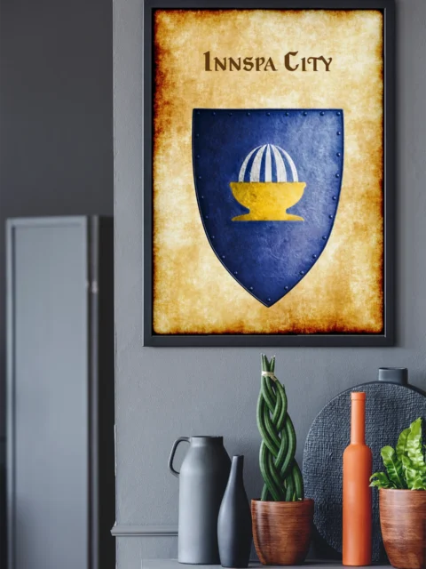 Innspa City Fantasy Art Print from Anna Meyer