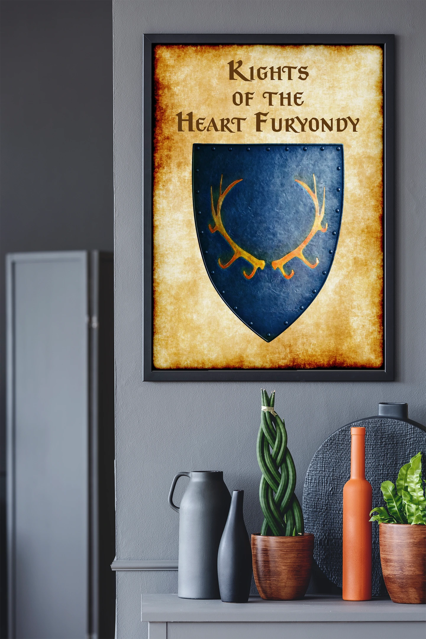 Kights Of The Heart Furyondy Canvas Wall Art from Anna Meyer - Image 5