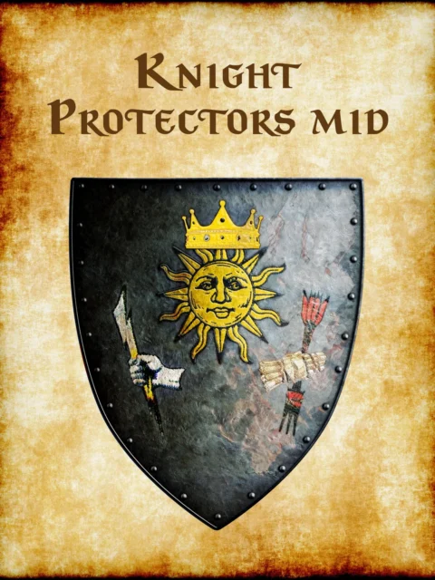 Alternative view of Knight Protectors Mid 4 Fantasy Wall Art from Anna Meyer