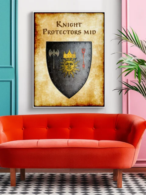 Knight Protectors Mid Canvas Art Print from Anna Meyer