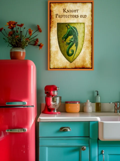 Knight Protectors Old Fantasy Art Print from Anna Meyer