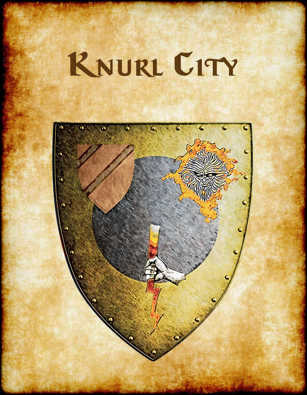 Knurl City Canvas Art Print from Anna Meyer - Image 2