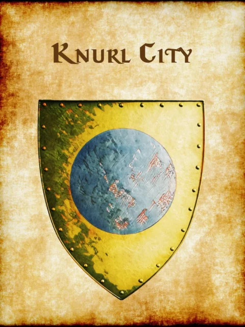 Alternative view of Knurl City Alternate Fantasy Wall Art from Anna Meyer