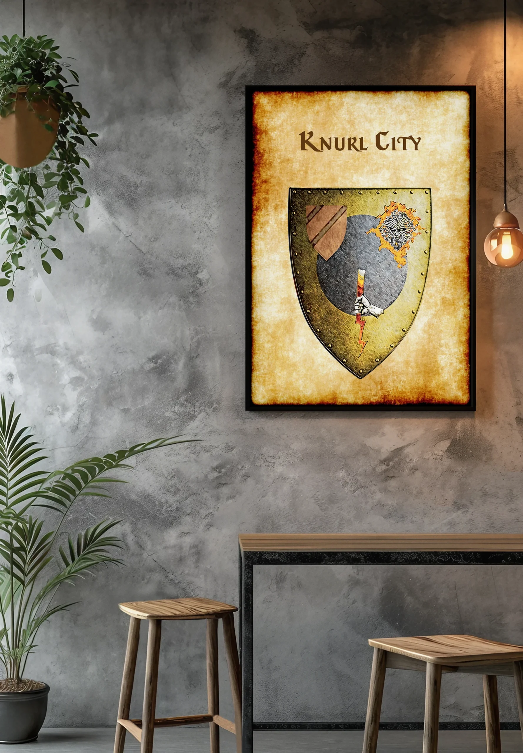 Knurl City Canvas Art Print from Anna Meyer - Image 3