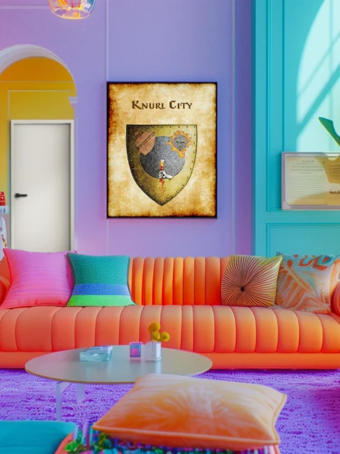 Knurl City Canvas Art Print from Anna Meyer