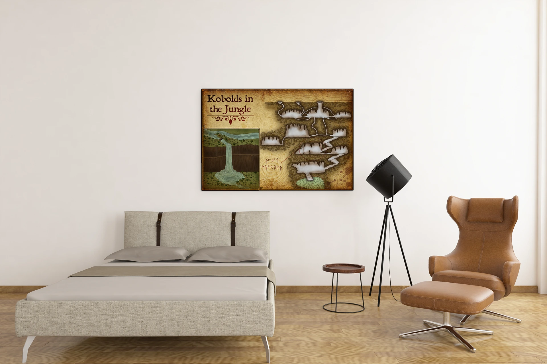 Kobolds In The Jungle No Labels Canvas Art Print from Elven Tower Cartography - Image 5