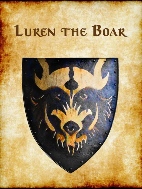 Alternative view of Luren The Boar Canvas Art Print from Anna Meyer