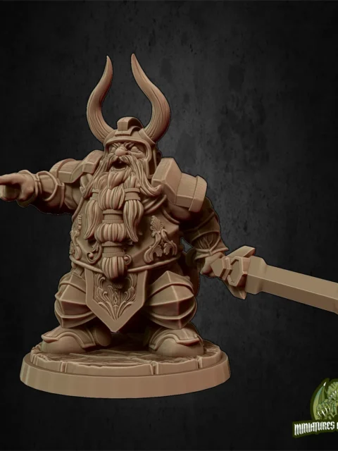 Luther The King — Clan Oakentap Dwarf Miniature