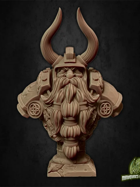 Luther The King S Bust — Clan Oakentap Dwarf Miniature