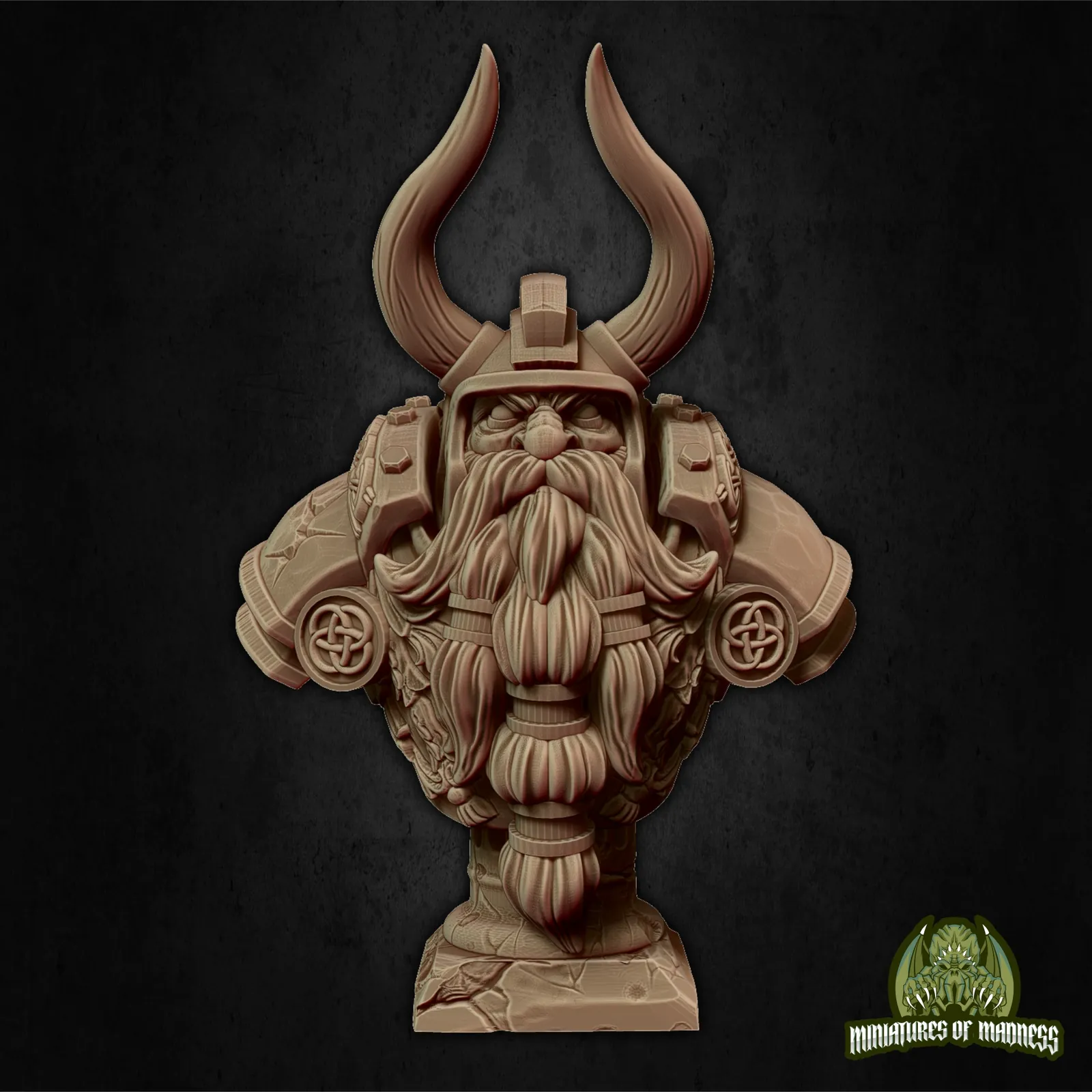 Luther The King S Bust — Clan Oakentap Dwarf Miniature