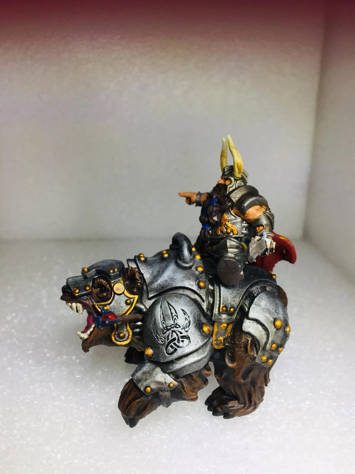 Luther The King War Bear — Clan Oakentap Dwarf Miniature