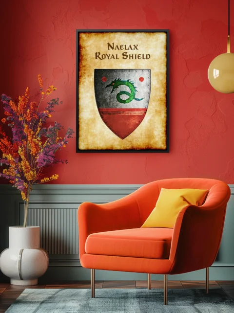 Naelax Royal Shield Canvas Print from Anna Meyer