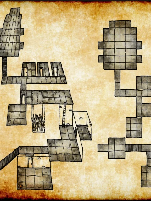 Alternative view of Old Dungeon Canvas Print from Elven Tower Cartography