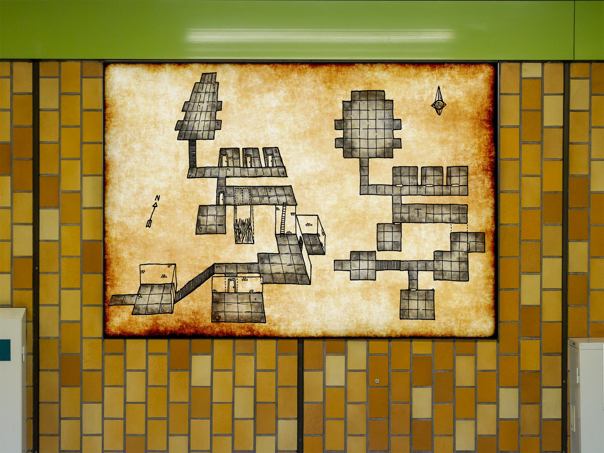 Old Dungeon Canvas Print from Elven Tower Cartography - Image 5