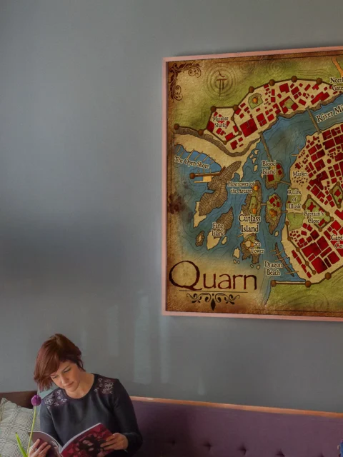 Quarn Fantasy Wall Art from Elven Tower Cartography