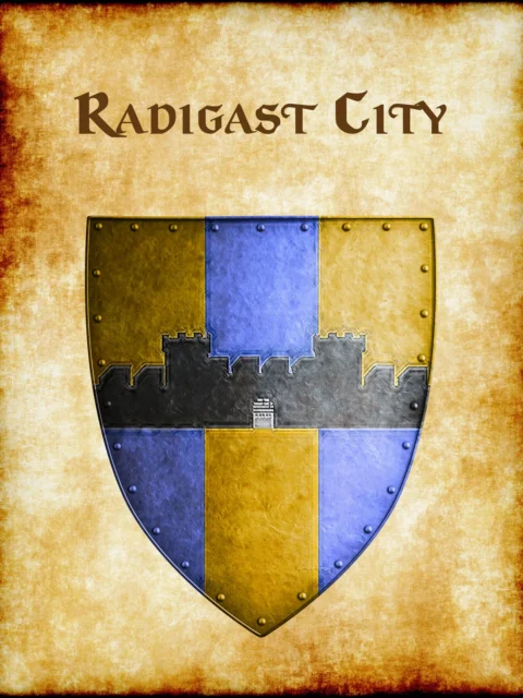 Alternative view of Radigast City Fantasy Canvas Artwork from Anna Meyer