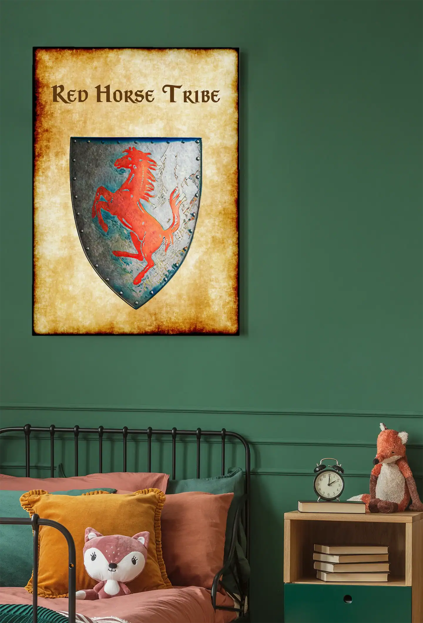 Red Horse Tribe Canvas Wall Art from Anna Meyer - Image 5