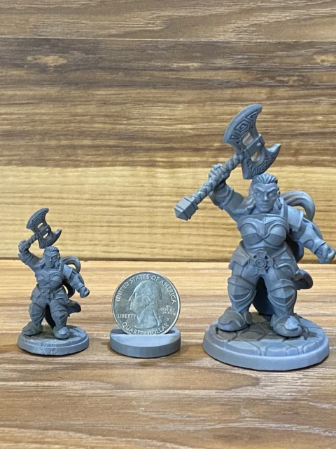 Alternative view of Rilonna Ironmind Bearded — Clan Oakentap Dwarf Miniature