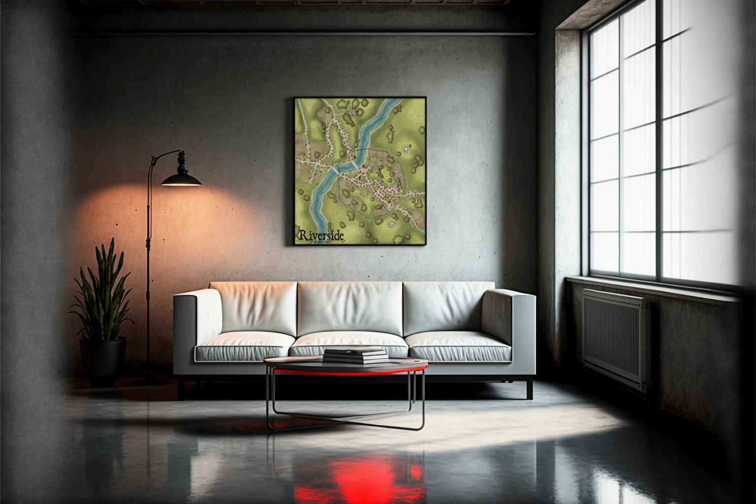 Riverside Gallery Archival Print from Elven Tower Cartography - Image 3