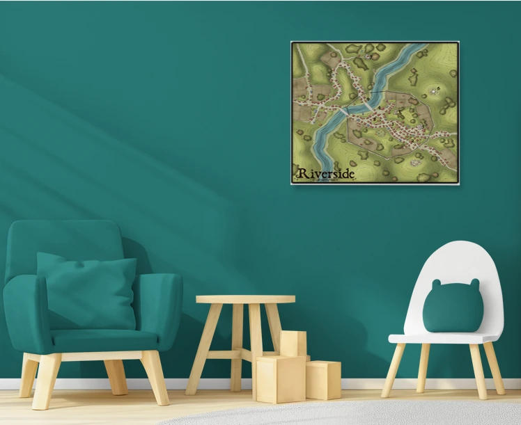 Riverside Gallery Archival Print from Elven Tower Cartography - Image 4