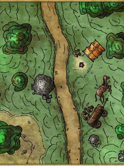 Alternative view of Road Encounter Gallery Canvas Print from Elven Tower Cartography