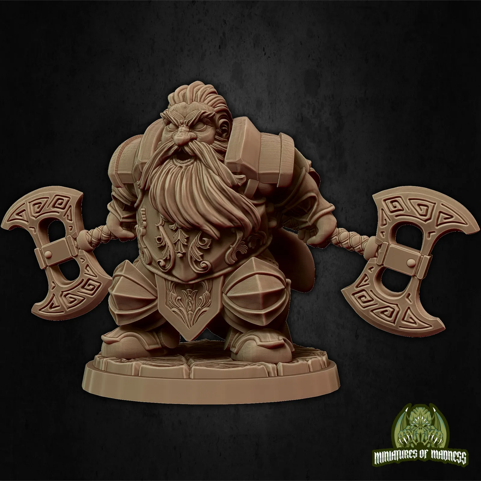 Sinar The Fearless — Clan Oakentap Dwarf Miniature - Image 4