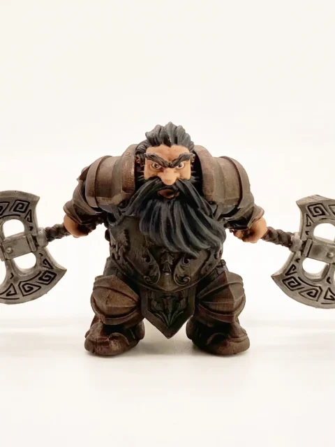Alternative view of Sinar The Fearless — Clan Oakentap Dwarf Miniature